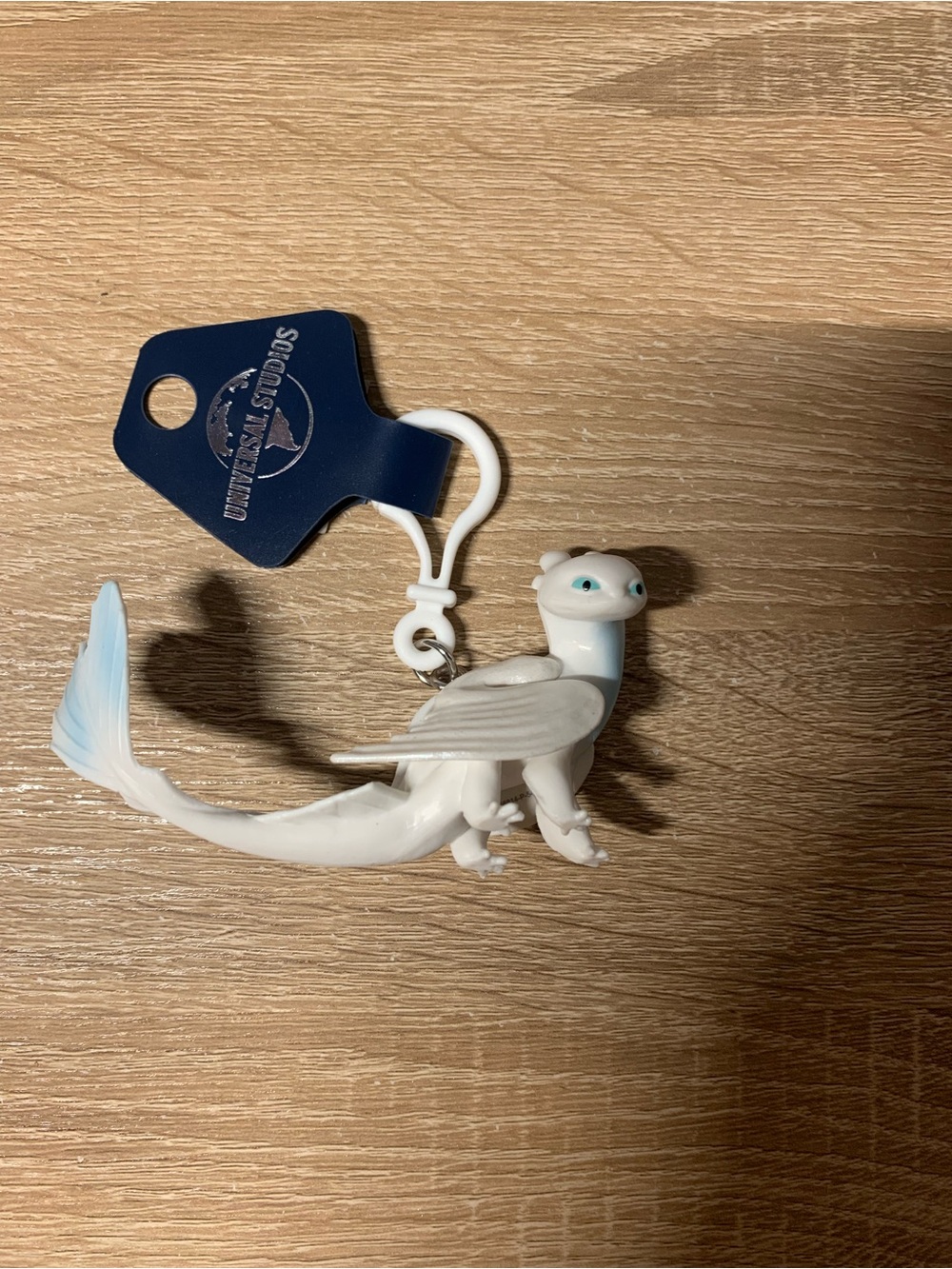 Universal Epic Universe LightFury Dragon Keychain How to Train Your Dragon